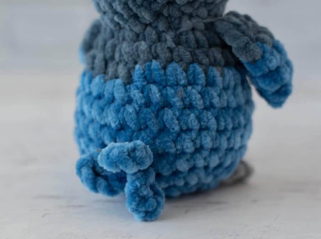 Stellers Jay Amigurumi crochet project crochet project detail 7