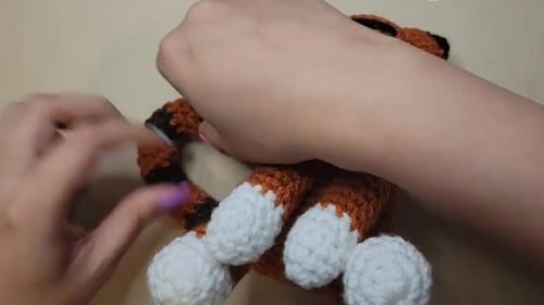 striped tiger amigurumi crochet project crochet project detail 4