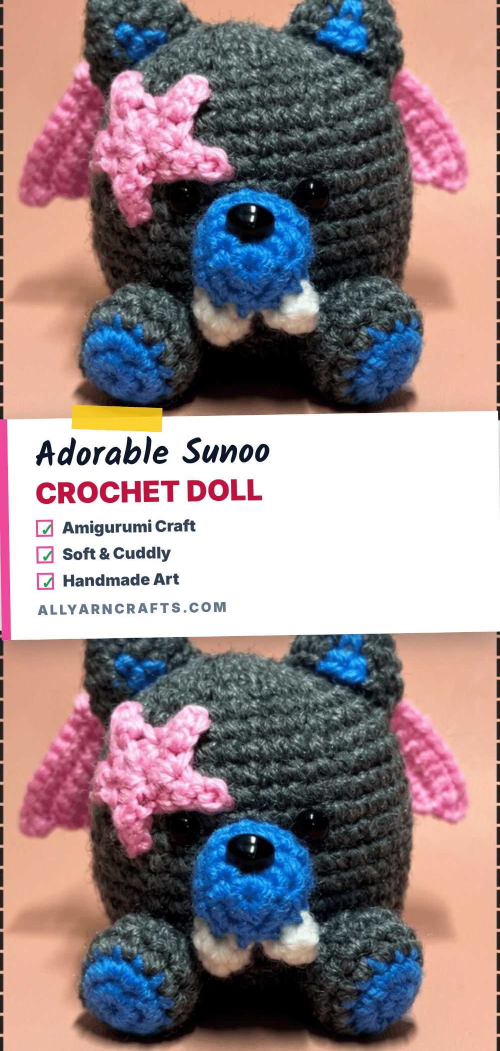 Sunoo crochet doll crochet pattern