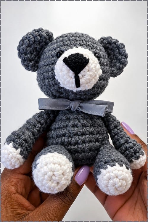 teddy bear amigurumi pattern crochet project crochet project detail 1
